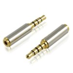 10 pcs 2. 5 r�volution � quatre niveaux � 3, 5 adaptateur femelle adaptateur de casque de t�l�phone portable ...