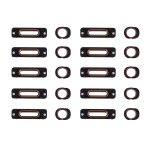 10 pcs ipartsacheter 2 en 1 pour iphone se port de charge support de retenue + anneau de prise casque ...