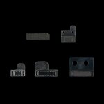10 pcs ipartsacheter 5 en 1 pour iphone 5s original tail connecteur chargeur filtre