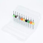 10 pices 0. 3mm  1. 2mm pcb mini foret carbure d'acier de tungstne pour carte de circuit imprim cnc ...