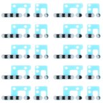 10 treillis anti - poussire de haut - parleurs pcs pour iphone 12 (blanc)