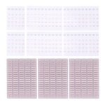 100 ensembles ipartsbuy pour iphone 7 & 7 plus autocollants imperm�ables de la carte m�re