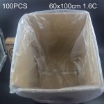 100 pcs 1. 6c sac d'emballage en plastique pe �tanche � la poussi�re et � l'humidit�, taille: 60 cm x ...