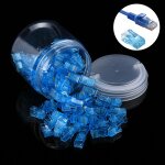 100 pcs anpwoo amp01 rj45 connecteur fiche modulaire (bleu)