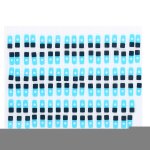 100 pcs front camera noir adhensive autocollant pour iphone 8