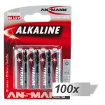 100x4 ansmann alcaline mignon aa lr 6 red - line 5015563