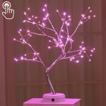 108 led lampe de table arbre fil de cuivre dcoration crative veilleuse  commande tactile (lumire ...