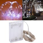 10m 6w 100 led smd 0603 ip65 waterproof 3 x aa batteries box silver wire string light lampe de fête lampe ... 10m 6w 100 led smd 0603 ip65 waterproof 3 x aa batteries box silver wire string light lampe de fête lampe ...