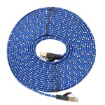 10m câble plaqué or 10m cat - 7 ethernet gigabit ultraplat patch pour le réseau lan de modem routeur, ... 10m câble plaqué or 10m cat - 7 ethernet gigabit ultraplat patch pour le réseau lan de modem routeur, ...