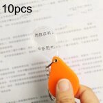 10pcs 10xfold portable �tudiants � domicile et personnes �g�es tenir hd mini loupe porte - cl�s (orange) ...