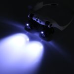 10x 15x 20x 25x porter des lunettes yeux �clair�s loupe loupe regarder r�paration loupe avec lumi�re ...