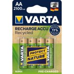 10x4 varta recharge accu recycl 2100 mah aa mignon nimh