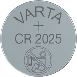 10x5 varta electronic cr 2025 pile bouton lithium06025 101 415