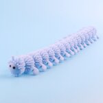 12 pcs enfants caoutchouc doux 16 section caterpillar toy d�compression stretch (bleu)