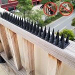 12 pcs plastic bird repeunt thorns fence anti - climb nails (noir) 12 pcs plastic bird repeunt thorns fence anti - climb nails (noir)