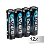 12x4 ansmann nizn piles mignon aa 2500 mwh