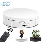 14. 6cm support d'affichage de platine tournante lectrique usb  distance, charge: 10kg (blanc)