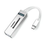 15102 5 en 1 usb - c / type - c vers usb3. 0 + adaptateur hub pour lecteur de carte sd / tf (argent)