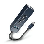 15102 5 en 1 usb - c / type - c vers usb3. 0 + adaptateur hub pour lecteur de carte sd / tf (bleu)