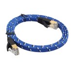 1m plaqué or cat - 7 10 gigabit ethernet ultra plat câble de raccordement pour le réseau lan de routeur ... 1m plaqué or cat - 7 10 gigabit ethernet ultra plat câble de raccordement pour le réseau lan de routeur ...
