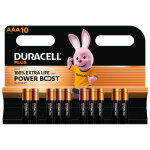 1x10 duracell plus power boost micro mn2400 aaa lr03 1, 5v
