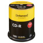 1x100 intenso cd - r 80 / 700mb 52x speed, cakebox spindle