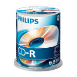 1x100 philips cd - r 80min 700mb 52x sp