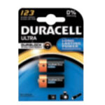 1x2 duracell lithium cr123a batterie ph. 3v 1400mah cr17345