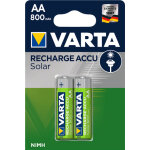 1x2 varta accu solaire aa nimh 800 mah mignon