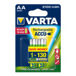 1x2 varta rechargeable accu aa ready2use nimh 2100 mah mignon