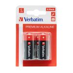 1x2 verbatim alkaline batterie baby c lr 14 49922