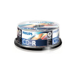 1x25 philips cd - r 80min 700mb 52x sp