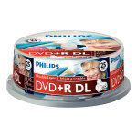 1x25 philips dvd + r 8, 5gb dl 8x iw sp