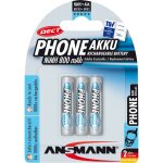 1x3 ansmann maxe nimh piles micro aaa 800 mah dect phone