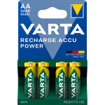 1x4 varta accu rechargeable aa nimh 2600 mah mignon