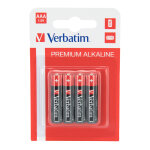 1x4 verbatim alkaline batterie micro aaa lr 03 49920