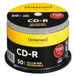 1x50 intenso cd - r 80 / 700mb 52x speed, cakebox spindle 1x50 intenso cd - r 80 / 700mb 52x speed, cakebox spindle