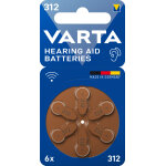 1x6 varta pour appareil auditif 24607101416