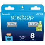 1x8 panasonic eneloop mignon aa 2000mah ni - mh bk - 3mcde / 8be