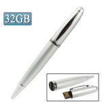 2 dans 1 stylo flash usb style stylo, argent (32 go)
