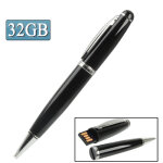 2 en 1 stylo flash usb style stylo, noir (32 go)
