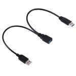 2 en 1 usb 3. 0 femelle vers usb 2. 0 + usb 3. 0 cble mle pour ordinateur / ordinateur portable, longueur: ...