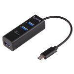 2 en 1 usb 3. 1 usb - c / type - c  usb 2. 0 combo 3 ports hub + lecteur de carte tf (noir)