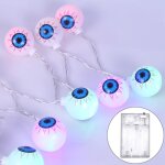 2, 5 m ghost eyes design color lumire halloween srie led string string, 20 led 3 piles aa batteries ...