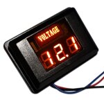 Des - 2 compteur de tension de batterie de voiture dc led affichage num�rique 12v moto rv yacht d�tecteur ...