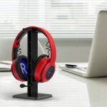 2 tagre d'affichage de support de bureau de casque de pcs (noir)