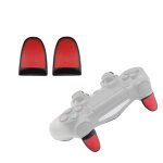 2 paires de boutons tendus de manette de jeu boutons l2r2 adapts  ps4 (rouge)