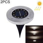 2 pcs 12 led lumire enterre  nergie solaire sous la lampe au sol ip65 rverbre de jardin extrieur ...