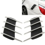 2 pcs capot side shark gill simulation air flow fender sticker pour la dcoration de voiture, taille: ...