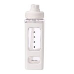 2 pcs coupe d'eau en plastique carr�e avec des bouilloires portables de sport de grande capacit� de sport ...